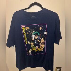 Anime Navy Graphic T-Shirt